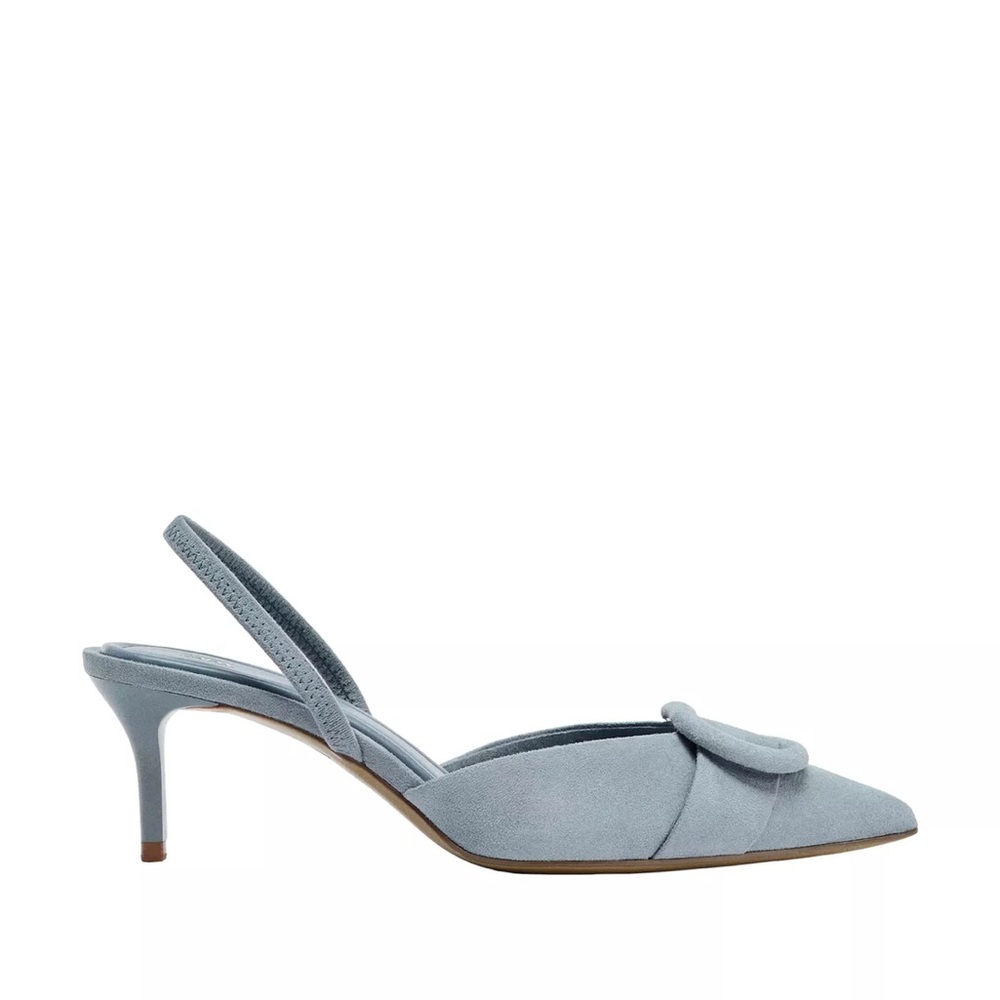 Zara slingback applique heels